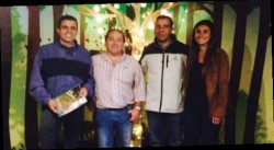 Miguel Oñate, Javier Oyhenart, Julio Carballo y Sofía Jamgotchian.